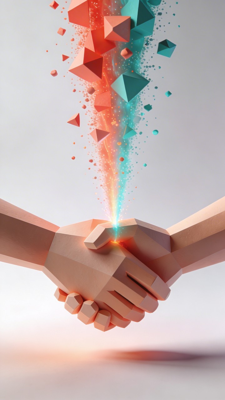 Free Connection Free Connection Creates Energy Image - Handshake, Partnership ...