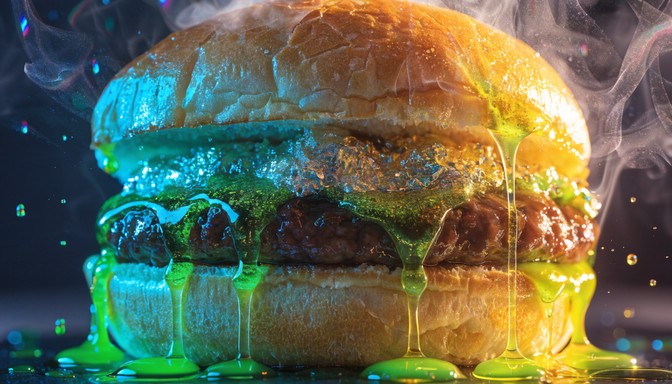 Free Cyberpunk Burger Dream Image - Cyberpunk, Burger, Hamburger ...