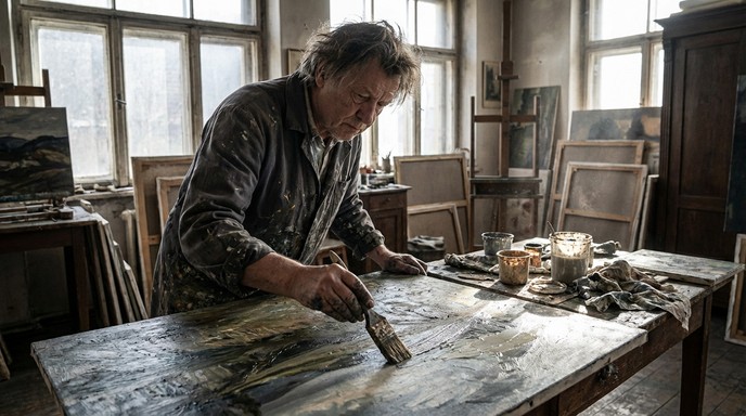 Free Artist Creates Masterpiece Image - Artist, Painter, Studio ...