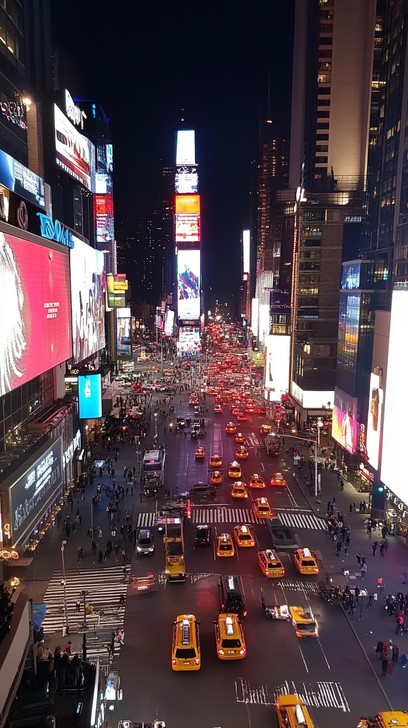 Free Bustling City Night Image - City, Night, Lights | Download at ...