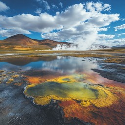 Free Vibrant Geothermal Area Image - Geothermal, Colorful, Landscape ...