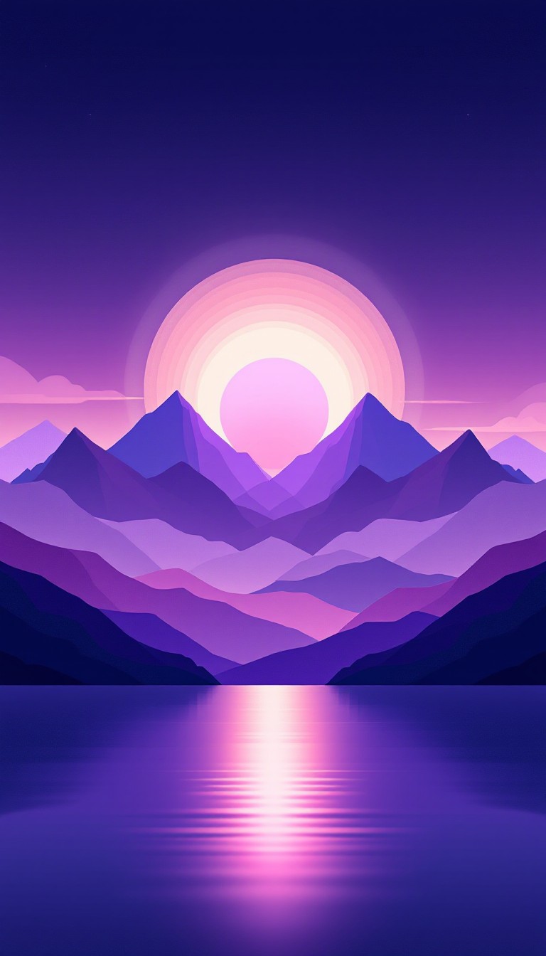 Free Purple Dawn Reflection Image - Purple, Gradient, Landscape ...