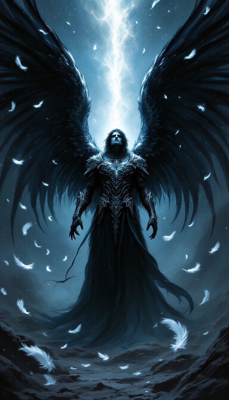 Free Shadow Angel Rising Image - Angel, Dark, Wings | Download at StockCake