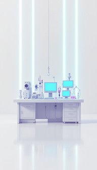 Free Futuristic Lab Station Image - Laboratory, Cyberpunk, Science ...