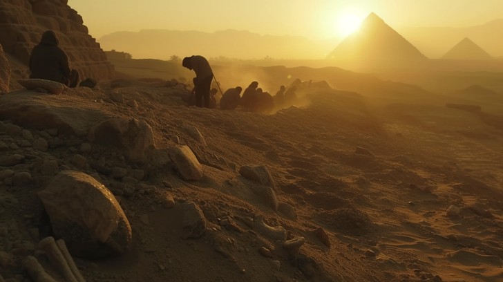 Free Sunset over Pyramids Image - Sunset, Pyramids, Giza | Download at ...
