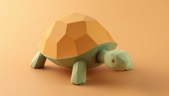 Free Geometric Turtle Design Image - Turtle, Geometric, 3d | Download ...