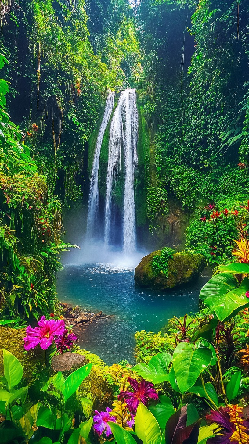 Free Tropical Waterfall Escape Image - Waterfall, Tropical, Jungle ...