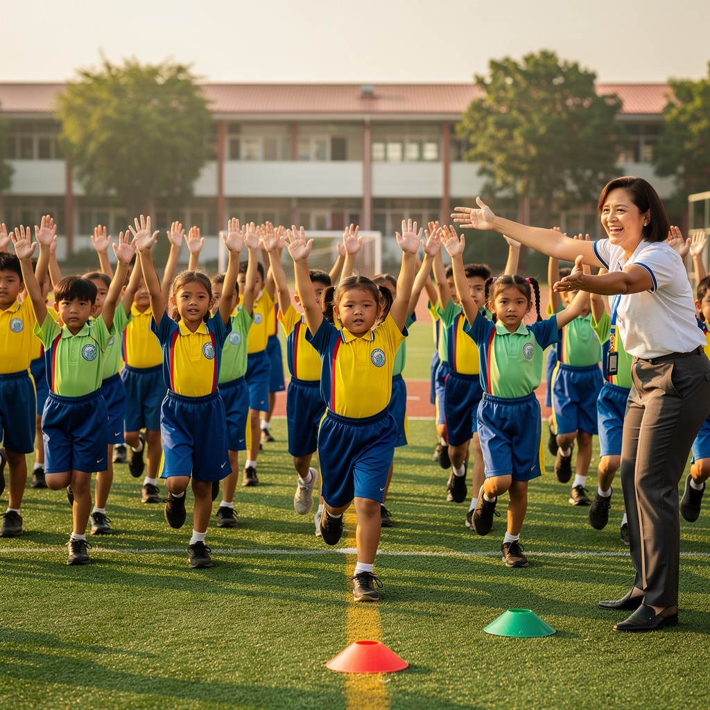 Students Practising Free Students Practice Teamwork Image - Children, Students, Teacher ...