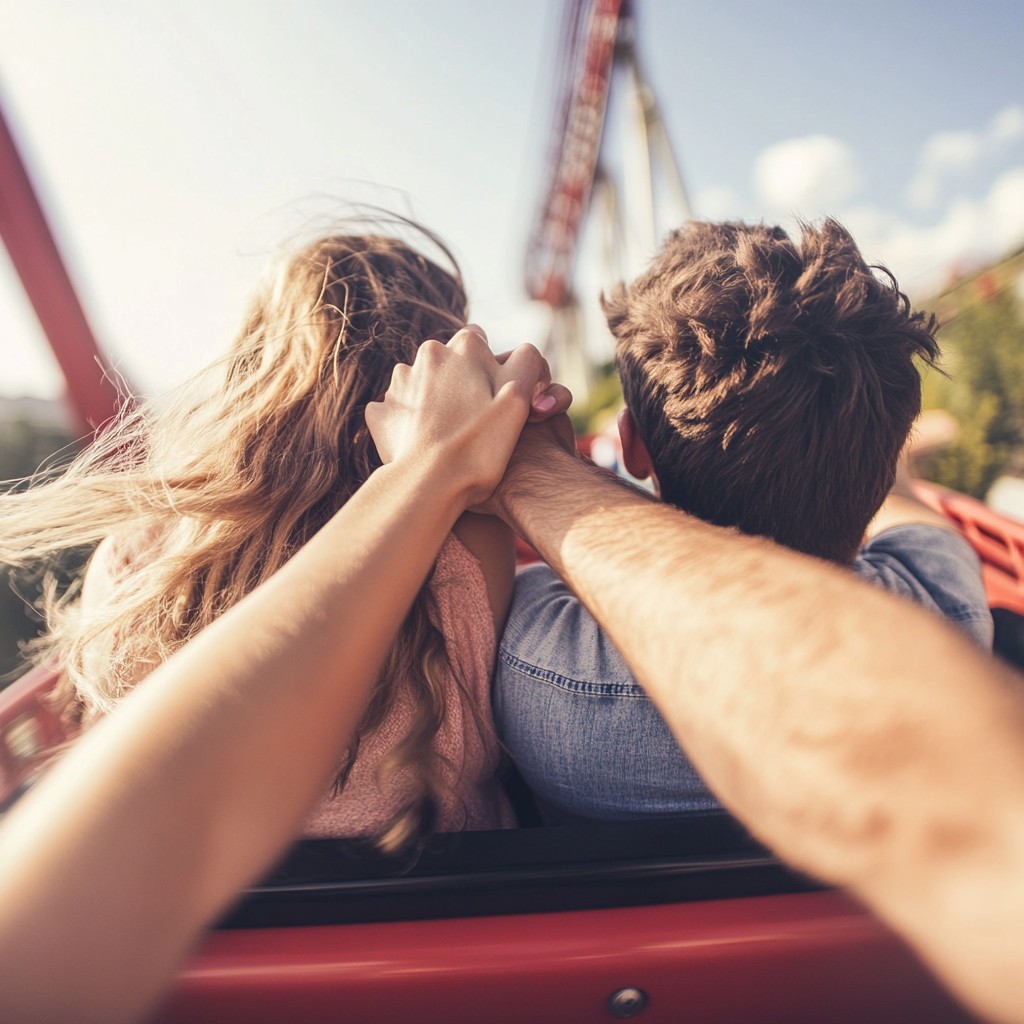 Free Amusement Park Fun Image - Amusement, Park, Couple | Download at ...