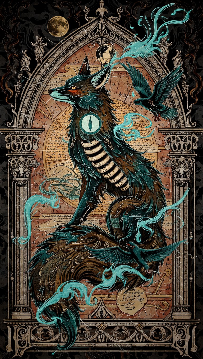Free Gothic Fox Transformation Image - Fox, Gothic, Tattoo | Download ...