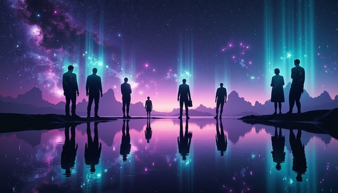 Free Cosmic Silhouette Reflections Image - Silhouettes, Cosmic ...