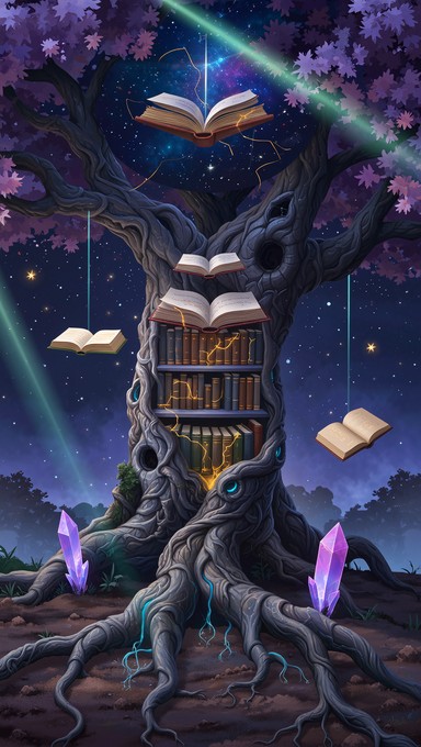 Free Wisdom Tree Library Image | Download at StockCake