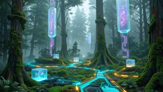 Free Electronic Fantasy Realm Image - Technology, Fantasy, Surreal ...