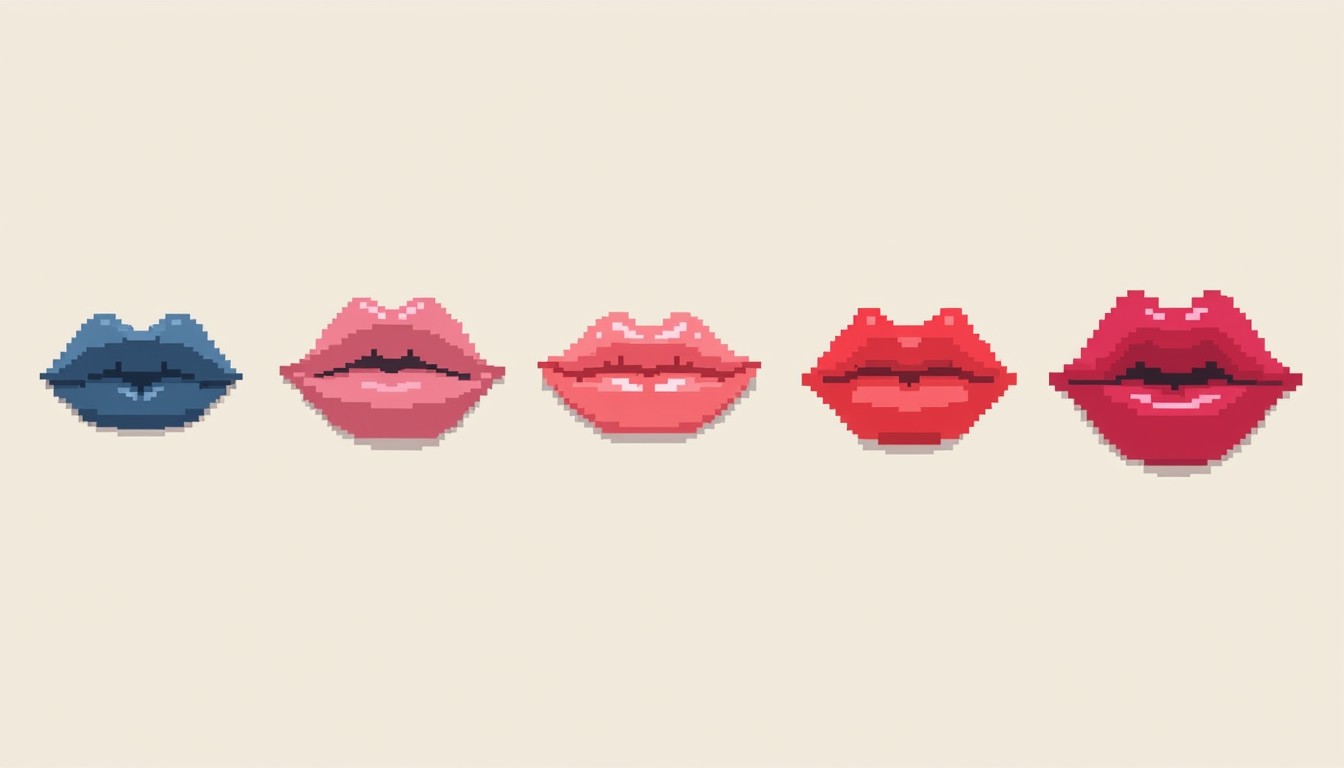 Free Pixel Lips Progression Image - Lips, Pixel, Minimalist | Download ...