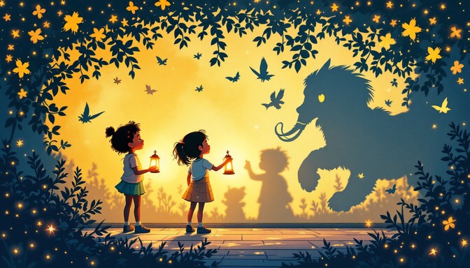 Free Magical Shadow Play Photo - Magical, Silhouettes, Children ...