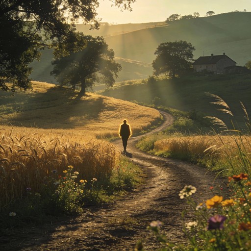Walk In Countryside Free Golden Countryside Journey Image - Countryside, Walking, Golden ...