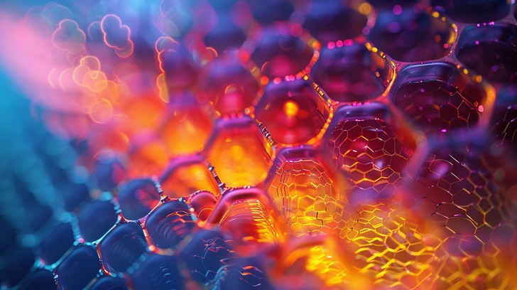 Free Iridescent Honeycomb Structure Image | Download at StockCake