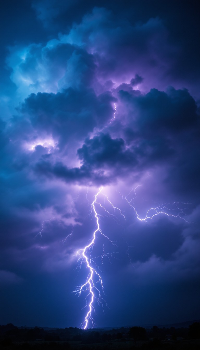Free Lightning Pierces Night Image - Lightning, Storm, Thunder ...