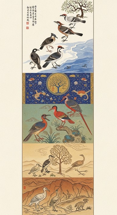 Birds Evolution Drawing Free Avian Evolution Scroll Image - Birds, Evolution, Scroll | Download ...