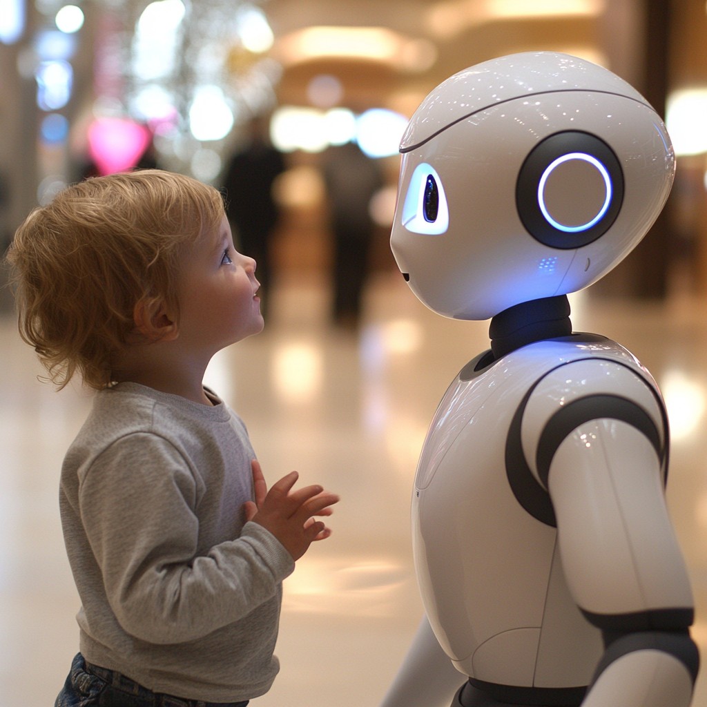 Free Child meets robot Image - Child, Robot, Technology | Download at ...