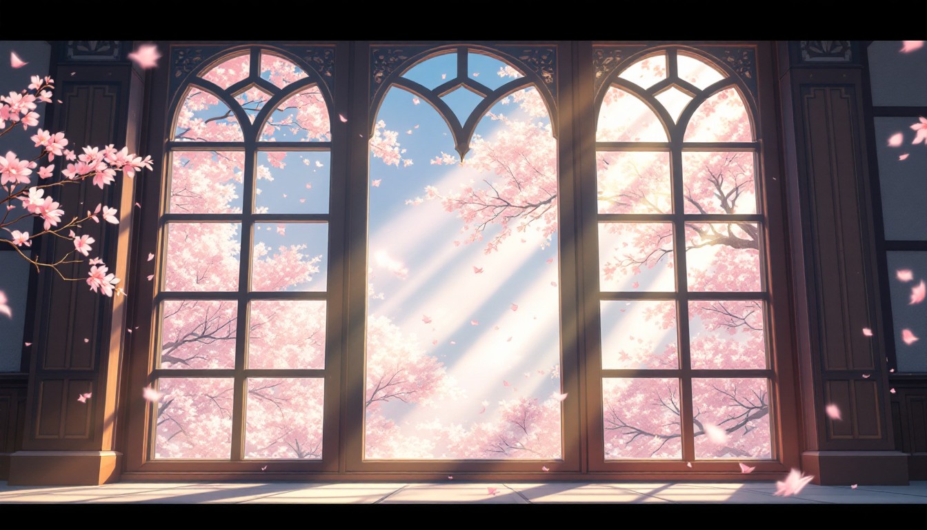 Free Sunlit Cherry Window Photo - Window, Sunbeams, Gothic | Download ...
