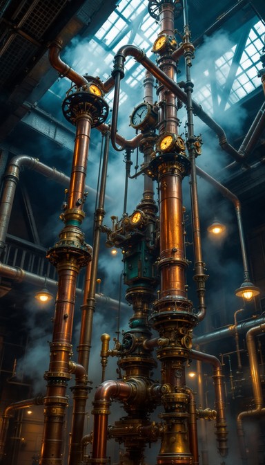 Copper Steam Line Free Steam and Metal Image - Copper, Steam, Pipes | Download at StockCake