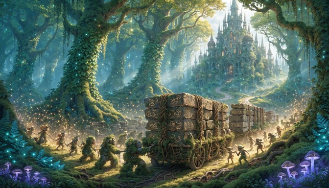Free Enchanted Forest Procession Image - Fantasy, Enchanted, Forest ...