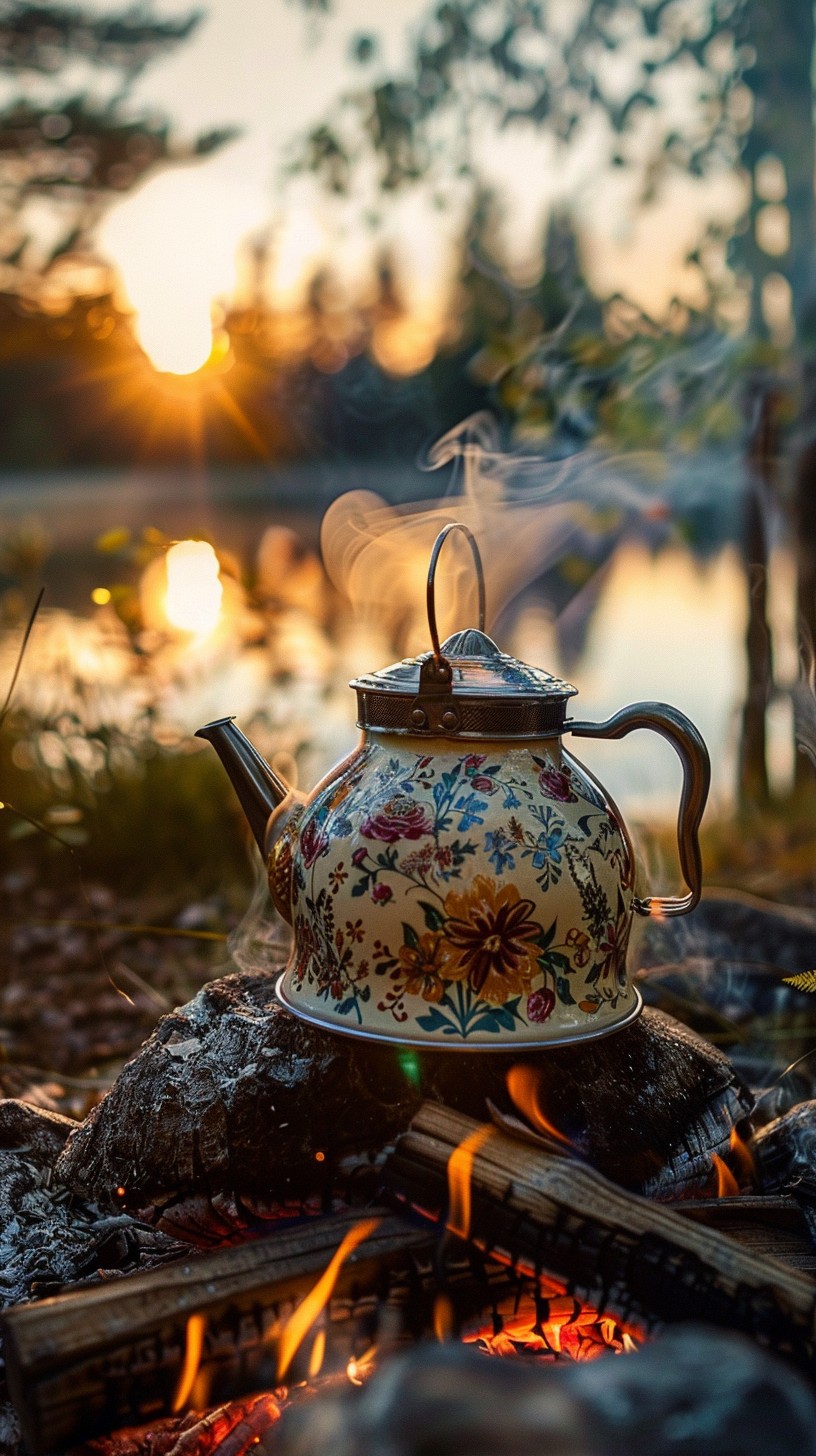Tea Sunset Free Sunset Tea Time Image - Sunset, Tea, Campfire | Download at StockCake