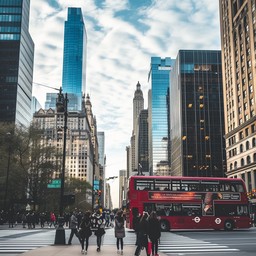 Free Urban Street Scene Image - City, Skyline, Pedestrians | Download ...