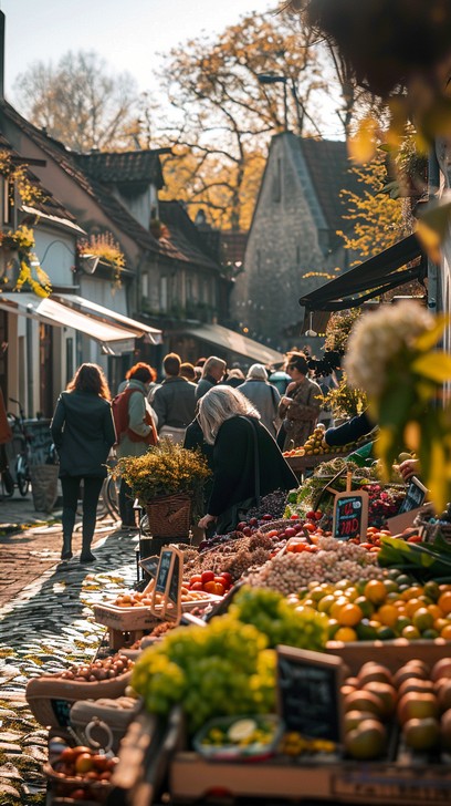 Market Setting Images Free Bustling Market Scene Image | Download at StockCake