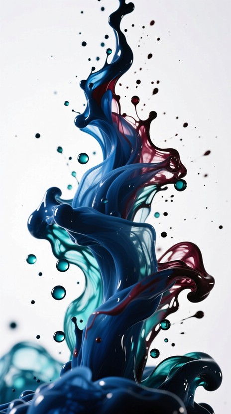 Fluide Image Free Fluid Art Motion Image - Splash, Ink, Blue | Download at StockCake