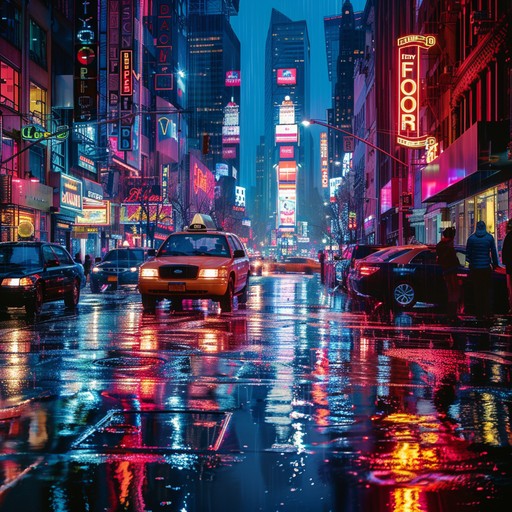 Free Rainy city night Image - City, Night, Neon | Download at StockCake