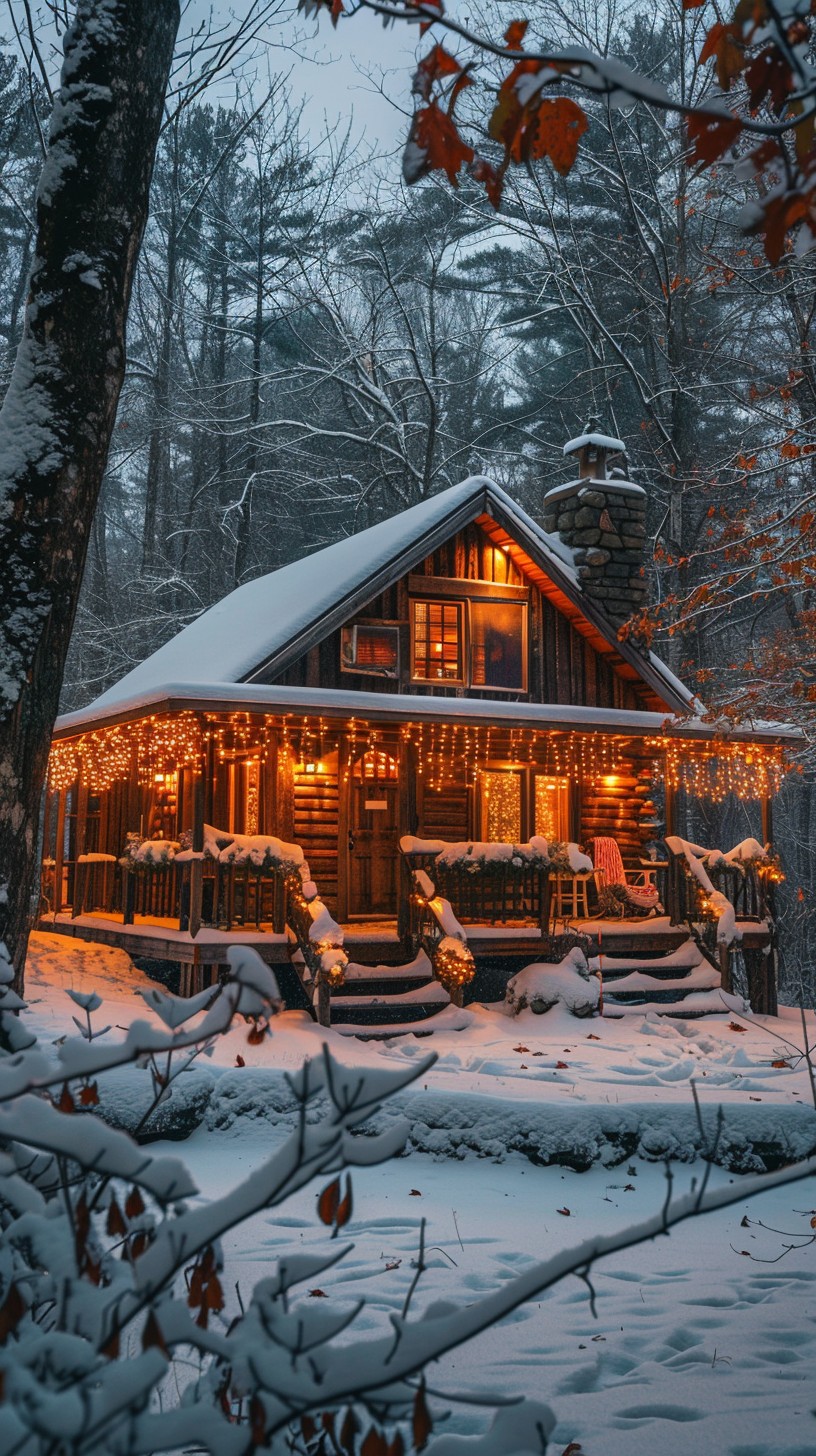 Free Cozy Winter Cabin Image - Winter, Cabin, Snow | Download at StockCake