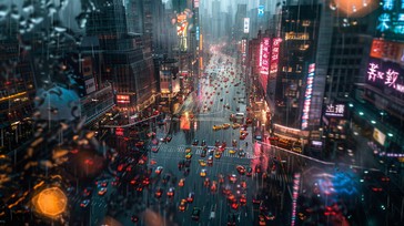 Free City Night Lights Image - City, Night, Rain | Download at StockCake