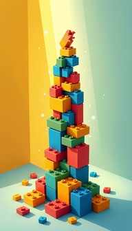 Free Colorful Block Tower Image - Blocks, Tower, Children | Download at ...