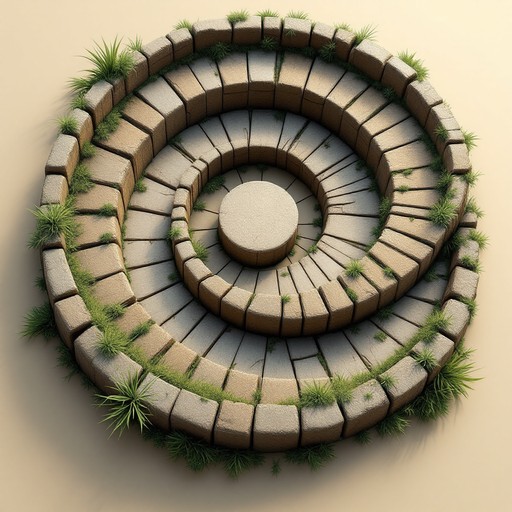 Free Spiral Stone Labyrinth Image - Spiral, Stone, Path | Download at ...