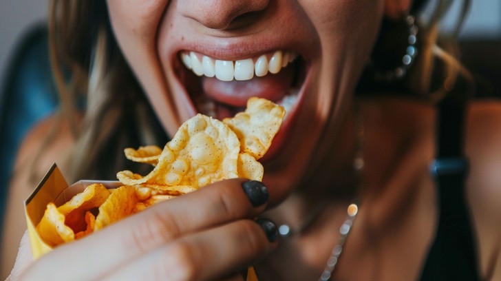 Free Joyful Snack Time Image - Woman, Laughter, Joy | Download at StockCake