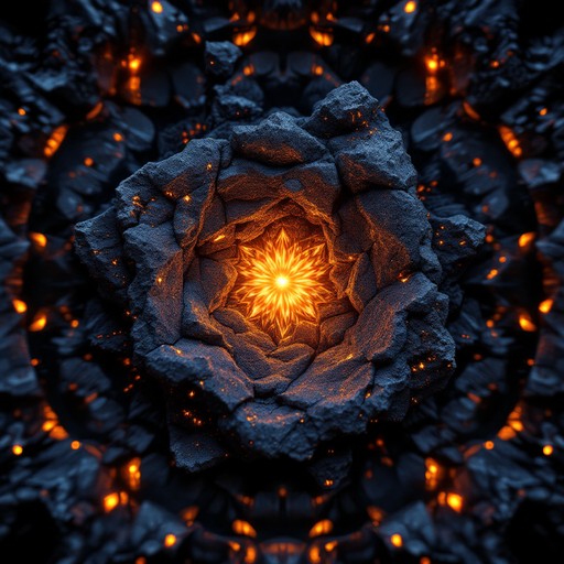 Free Glowing Crystal Core Image - Geometric, Crystalline, Radial ...