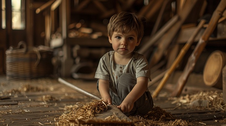 Free Child in Barn Image - Child, Barn, Rustic | Download at StockCake