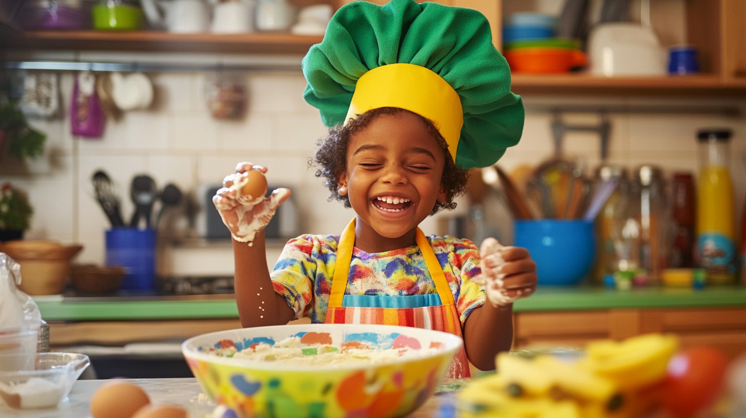 Free Joyful baking fun Image - Child, Baking, Kitchen | Download at ...