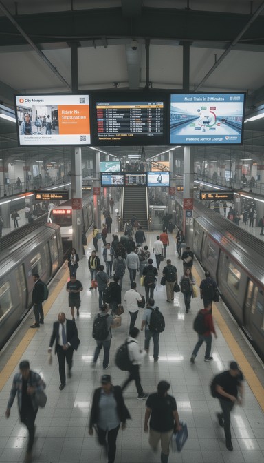 Free Rush Hour Chaos Image - Metro, Subway, Station | Download at StockCake