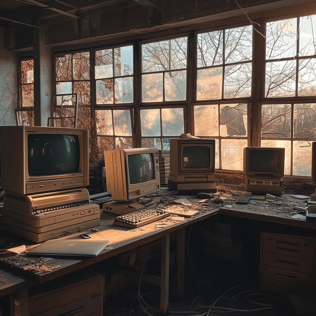 Free Vintage Computer Room Image - Vintage, Computers, Sunset ...