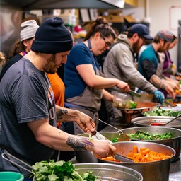 Free Community Kitchen Prep Image - Volunteers, Kitchen, Cooking ...