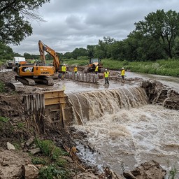 Free River construction site Image - River, Construction, Workers ...