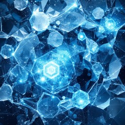 Crystal Network Patterns Free Digital Crystal Network Image - Technology, Crystal, Network ...