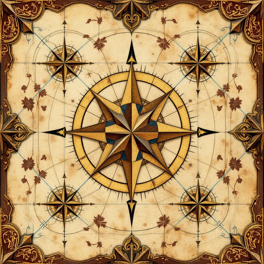 Free Vintage Compass Rose Image - Compass, Navigation, Parchment ...