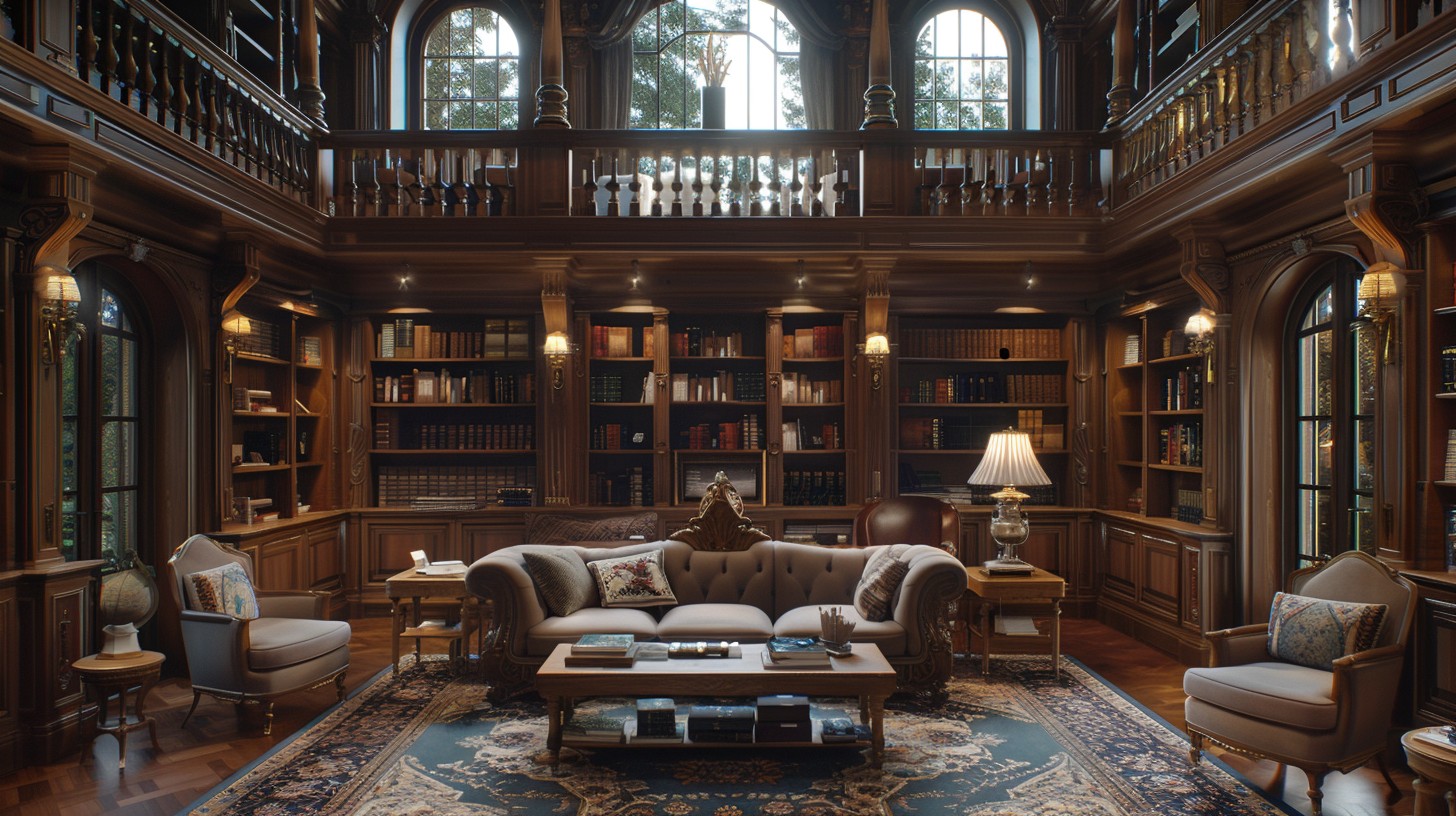 Free Elegant Library Interior Image - Library, Elegance, Books ...