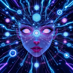 Free Cosmic Mind Awakening Image - Cyberpunk, Spiritual, Neural ...