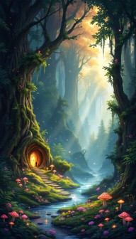 Free Enchanted Fairy Forest Image - Pixelart, Fairy, Forest | Download ...