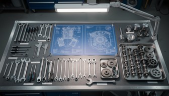 Auto Shop Computer Setup Free Professional Workspace Setup Image - Automotive, Mechanic, Tools ...